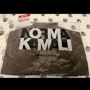 Norma Kamali Oversized Boyfriend NK Shirt Bodysuit - Chocolate - Large- NWT